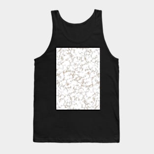 Marble with Gold | Happy Holidays Marble Texture Tank Top